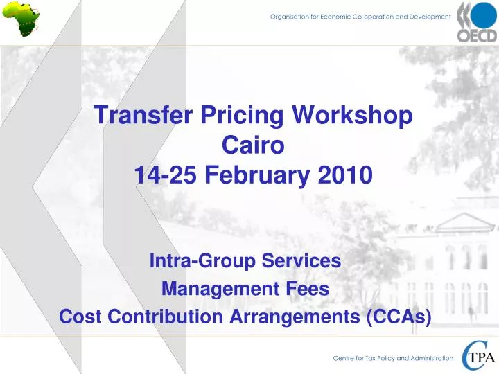 transfer pricing workshop cairo 14 25 february 2010
