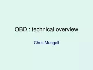 OBD : technical overview