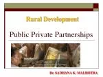 Public Private Partnerships - slide 1
