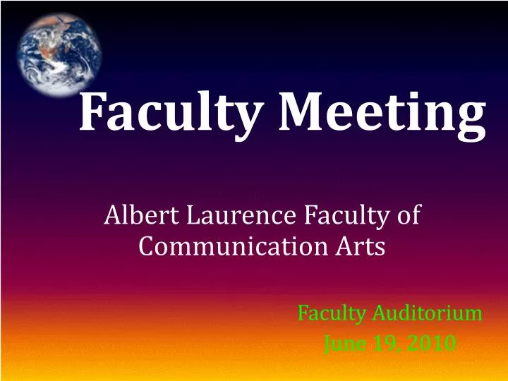 albert laurence faculty of communication arts