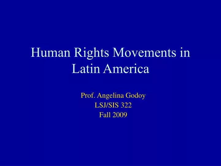 human rights movements in latin america