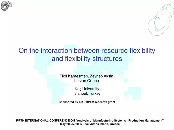 on the interaction between resource flexibility and flexibility structures