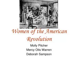 Women of the American Revolution