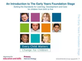 An Introduction to The Early Years Foundation Stage