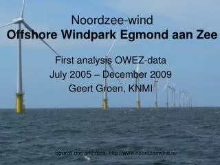 Noordzee-wind Offshore Windpark Egmond aan Zee