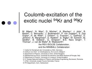 coulomb excitation of the exotic nuclei 94 kr and 96 kr