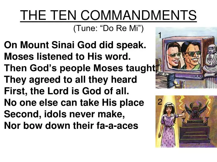 the ten commandments tune do re mi