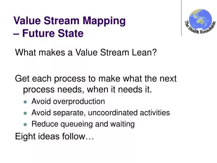 value stream mapping future state