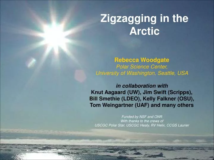 zigzagging in the arctic