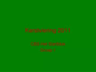 kerstviering 2011