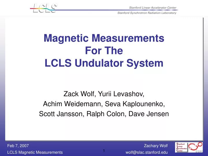 magnetic measurements for the lcls undulator system