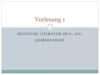 vorlesung 1