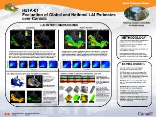 H51A-01 Evaluation of Global and National LAI Estimates over Canada