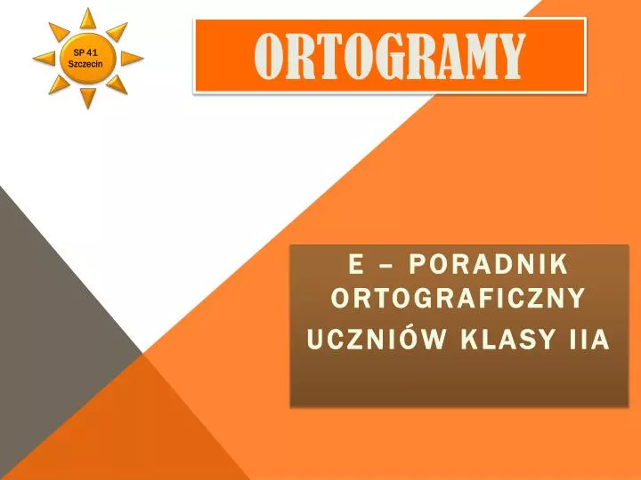 ortogramy