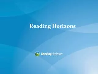 Reading Horizons