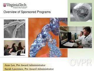 Overview of Sponsored Programs