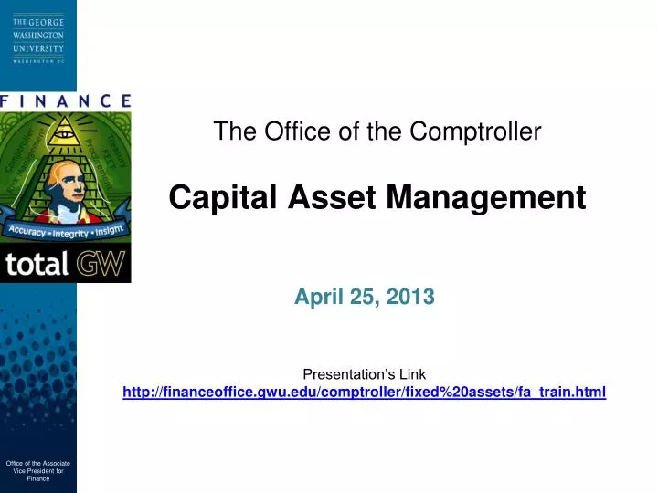 the office of the comptroller capital asset management