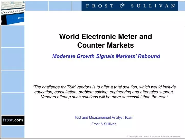 world electronic meter and counter markets moderate growth signals markets rebound