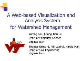 A Web-based Visualization and Analysis System for Watershed Management