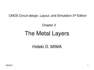 the metal layers