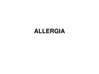 allergia