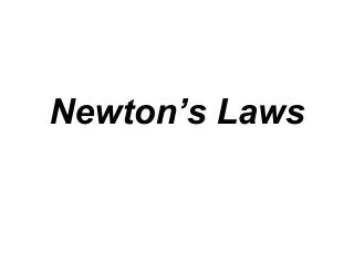 newton s laws