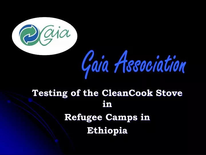 testing of the cleancook stove in refugee camps in ethiopia