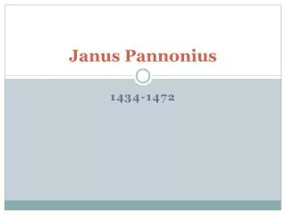 janus pannonius