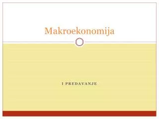 makroekonomija