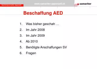 beschaffung aed