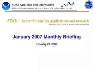 January 2007 Monthly Briefing February 20, 2007
