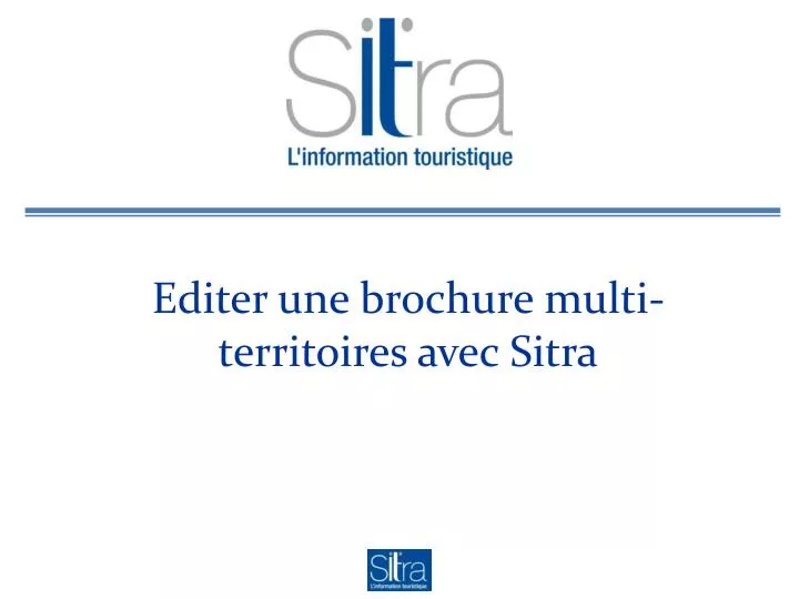 editer une brochure multi territoires avec sitra
