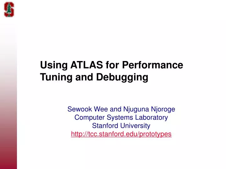 using atlas for performance tuning and debugging