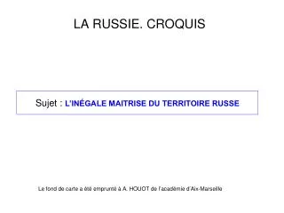 la russie croquis