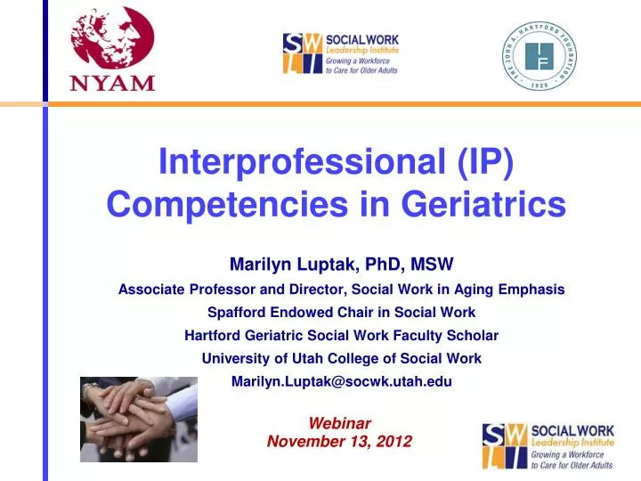 interprofessional ip competencies in geriatrics