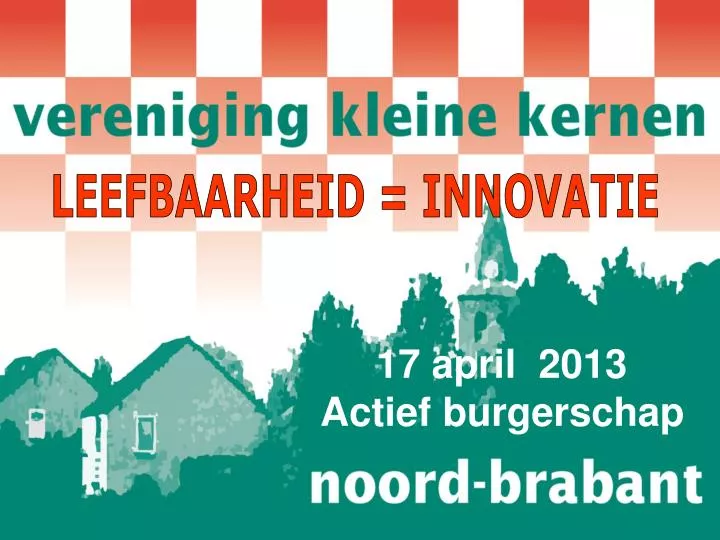 17 april 2013 actief burgerschap