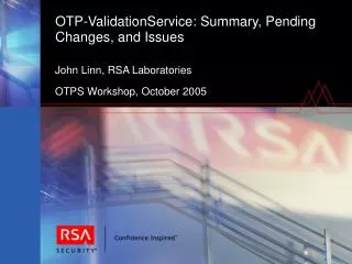 OTP-ValidationService: Summary, Pending Changes, and Issues