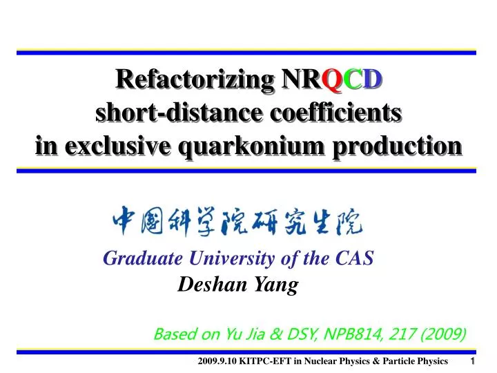 refactorizing nr q c d short distance coefficients in exclusive quarkonium production