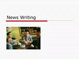 news writing