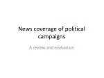 News coverage of political campaigns