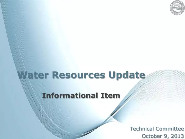 water resources update informational item