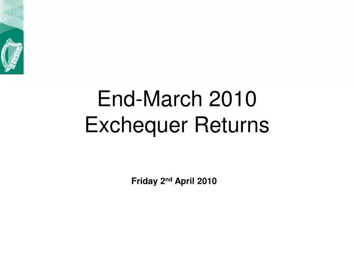end march 2010 exchequer returns