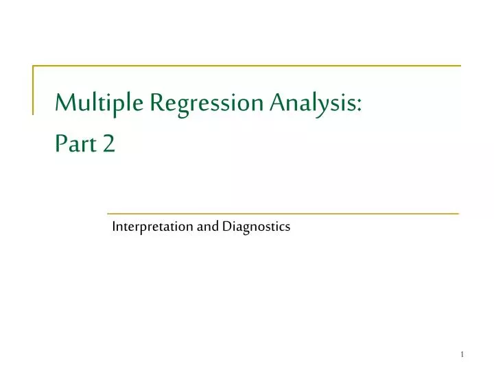 multiple regression analysis part 2