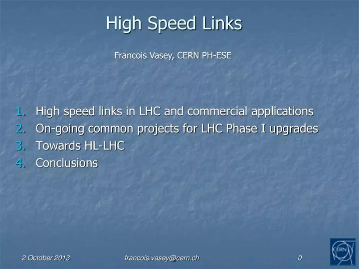 high speed links
