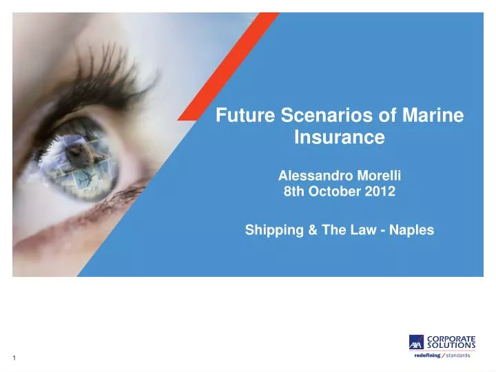 future scenarios of marine insurance alessandro morelli 8th october 2012 shipping the law naples
