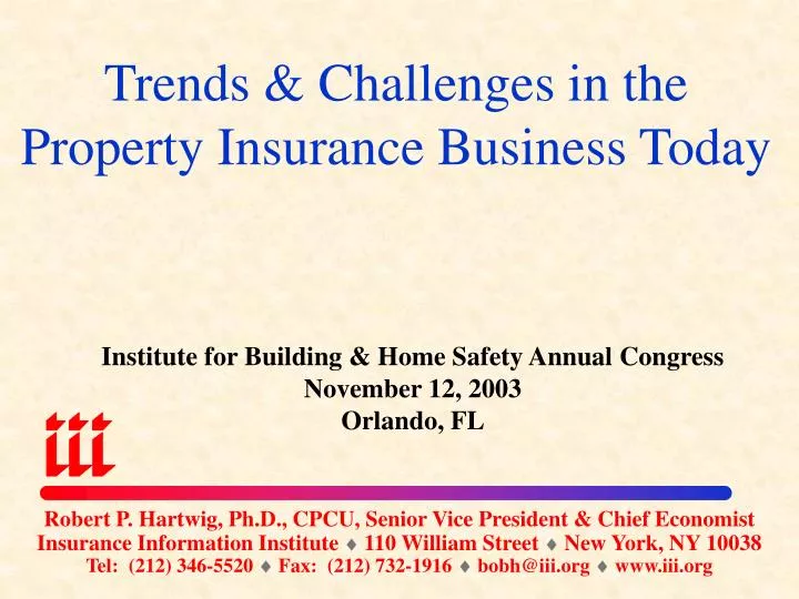 trends challenges in the property insurance business today