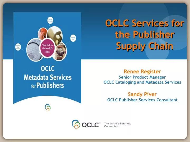 oclc services for the publisher supply chain