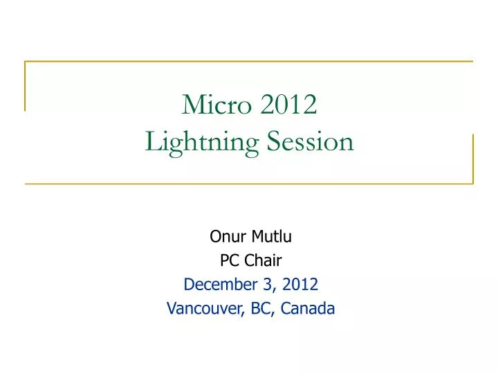 micro 2012 lightning session