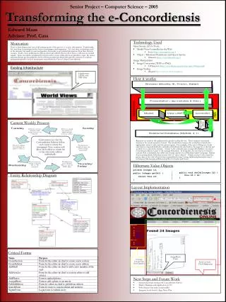 Transforming the e-Concordiensis