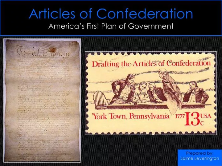 articles of confederation america s first plan of government